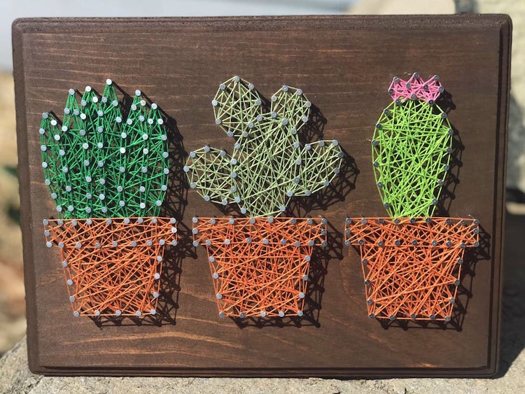 Cacti String Art