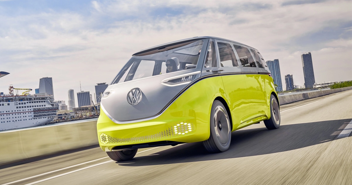 Volkswagen Debuts Electric ID. Buzz Bus