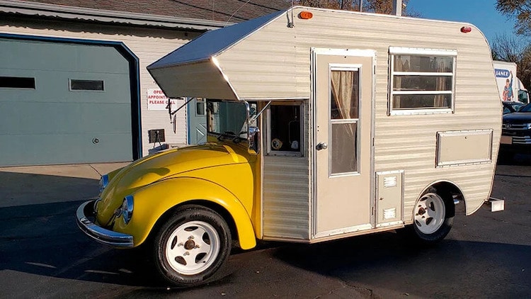 Sleep In This Volkswagen Camper That is Half RV and Half Beetle