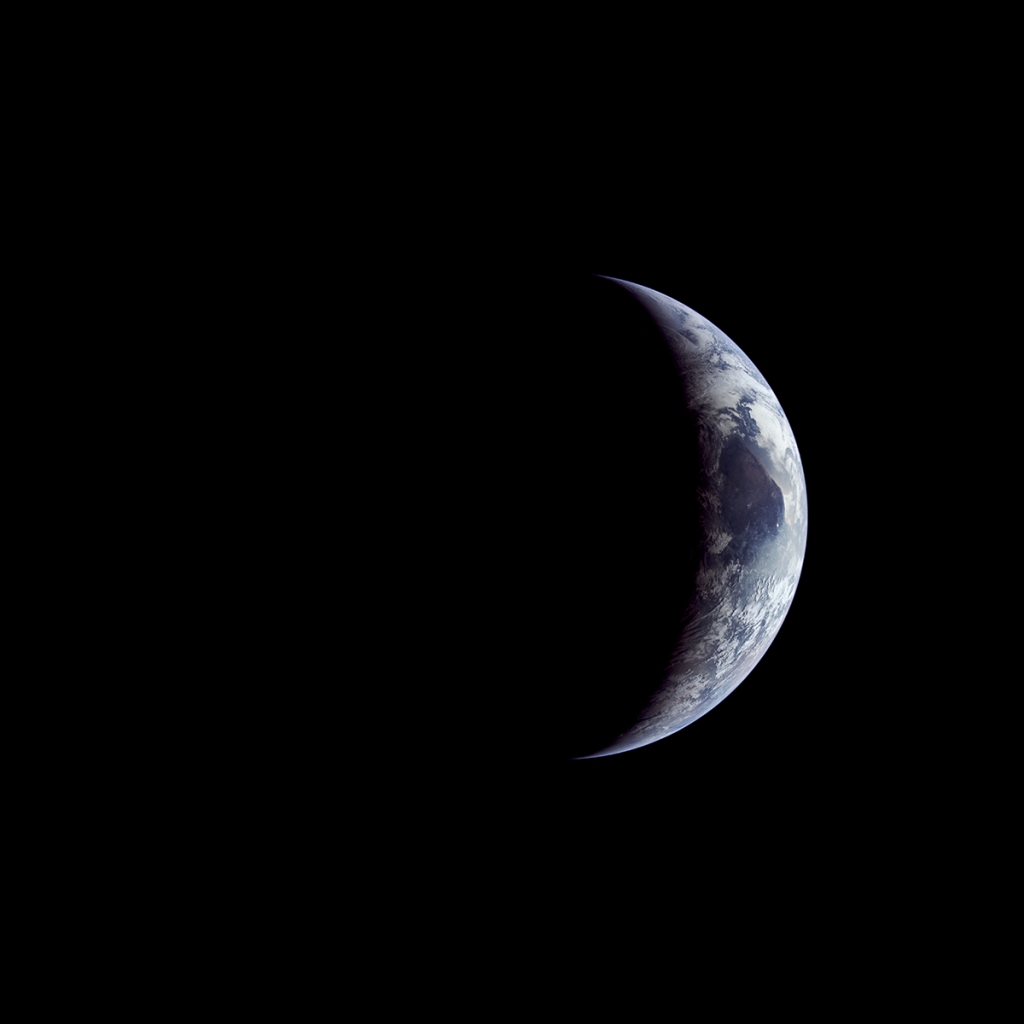 View of Earth from the Apollo Mission to the Moon Digitally Restored