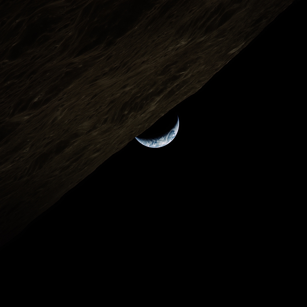 Image de la terre vue de la lune 