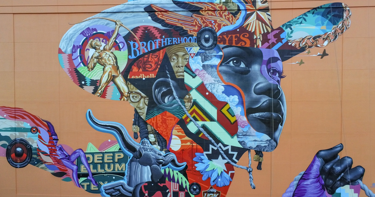 Tristan Eaton Mural Honors Historic Roots of Deep Ellum Neighborhood