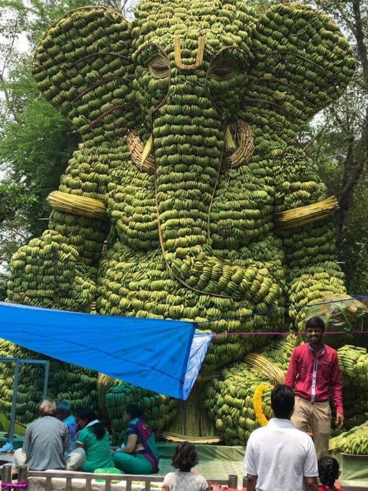 Banana Ganesha Statue