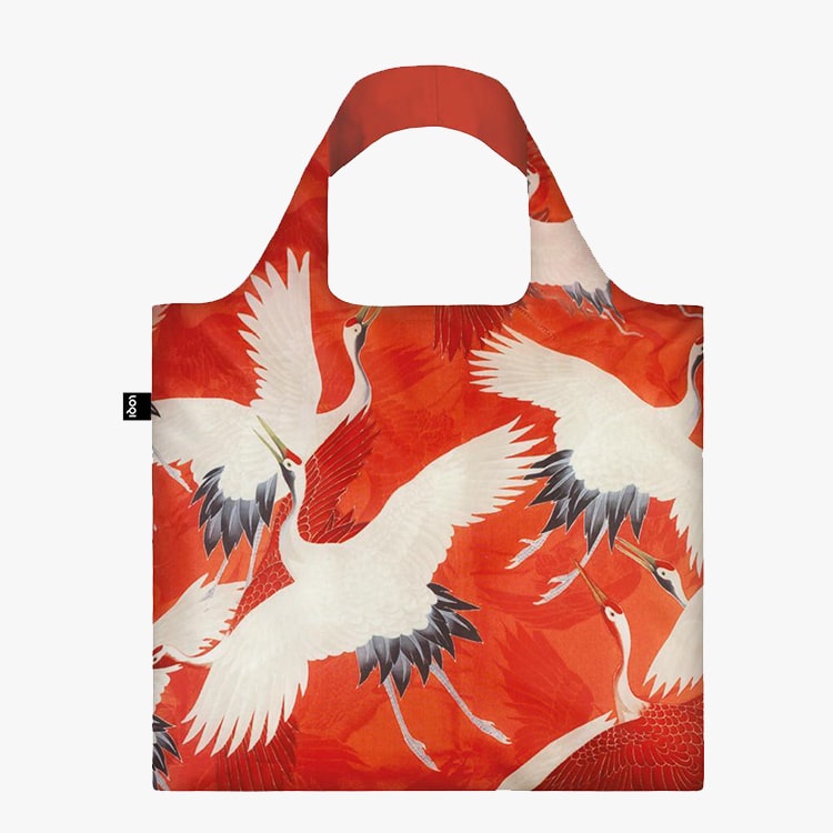 Haori With Cranes Tote Bag by LOQI
