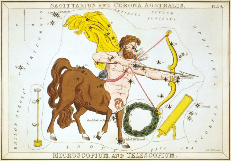 Illustration of Sagittarius Constellation