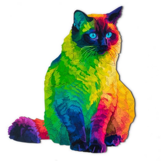 Rompecabezas de gato arcoíris de Nervous System