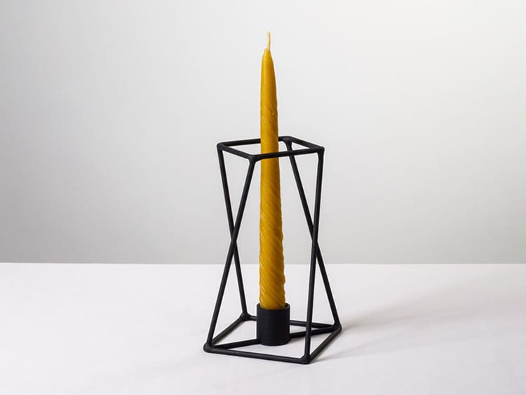 Industrial Metal geometric Candle Holder for Taper Candle