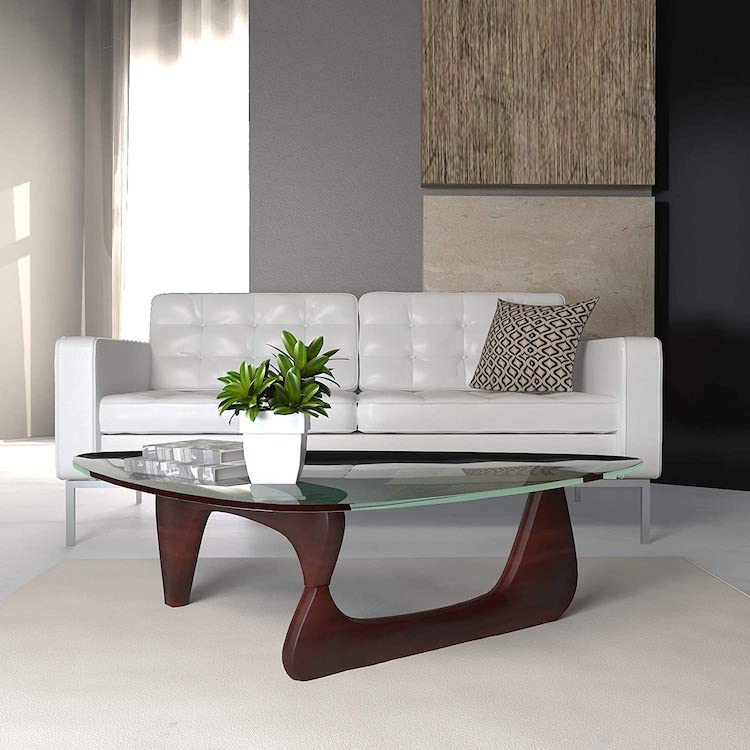 Dark Walnut Replica of Noguchi Table by Isamu Noguchi