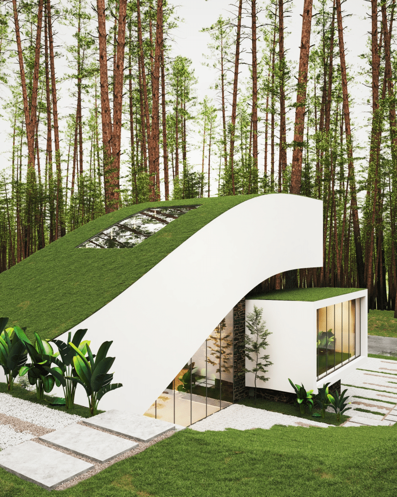 Außendesign des Milad Ishtiaghi Landschaftshauses