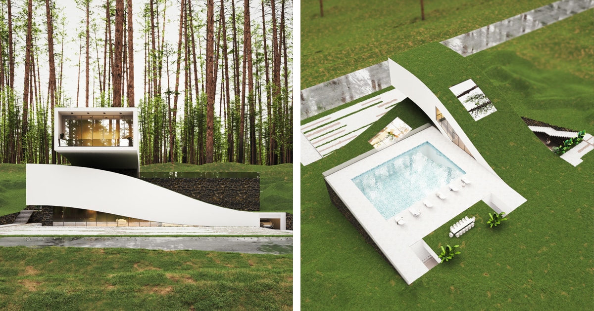 Designer Imagines “Landscape House” for the Forests of Switzerland