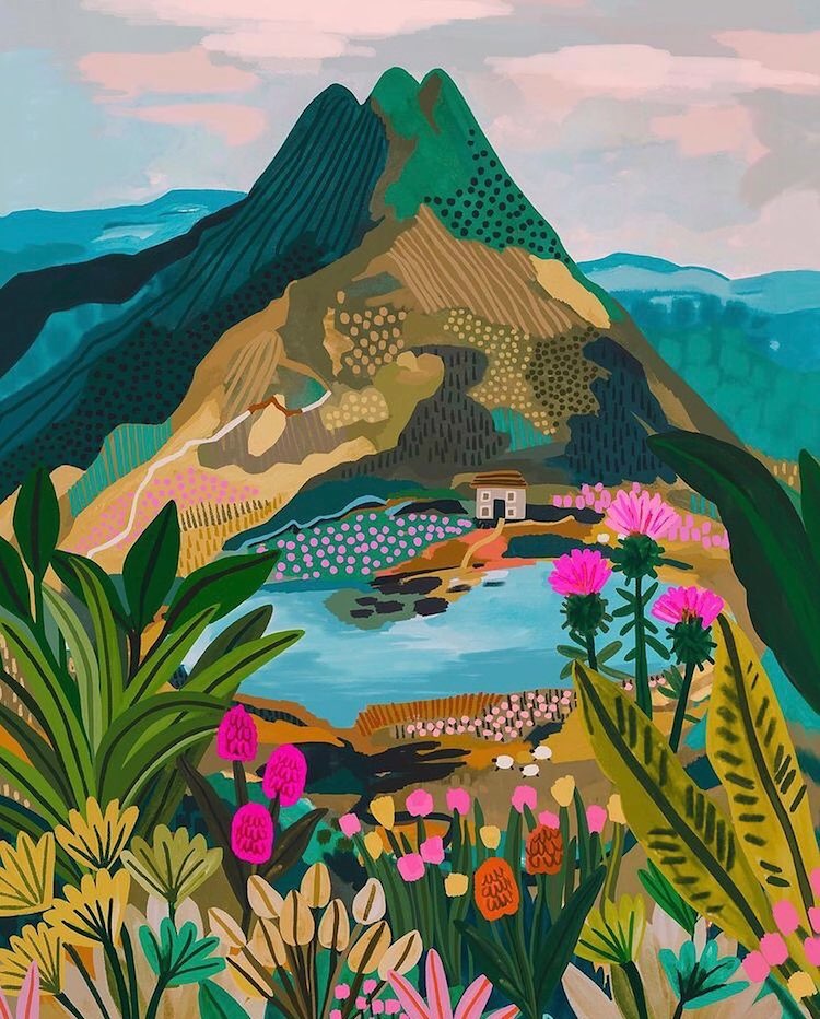 Dreamy Lanscape Paintings by Rhi James