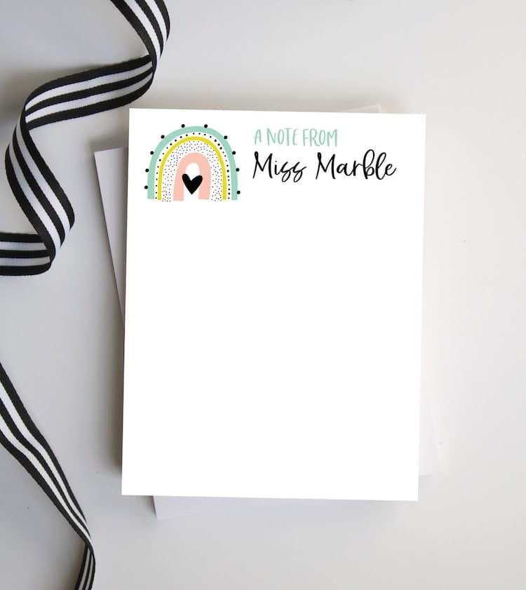 Personalized Note Pad