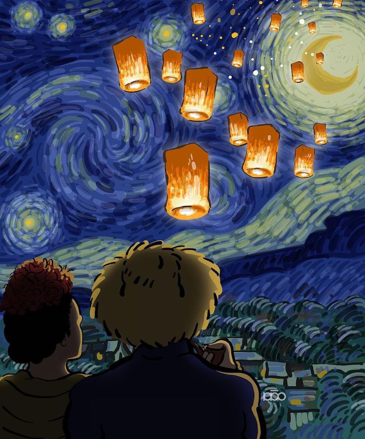 Vincent van Gogh Comic by Alireza Karimi Moghaddam