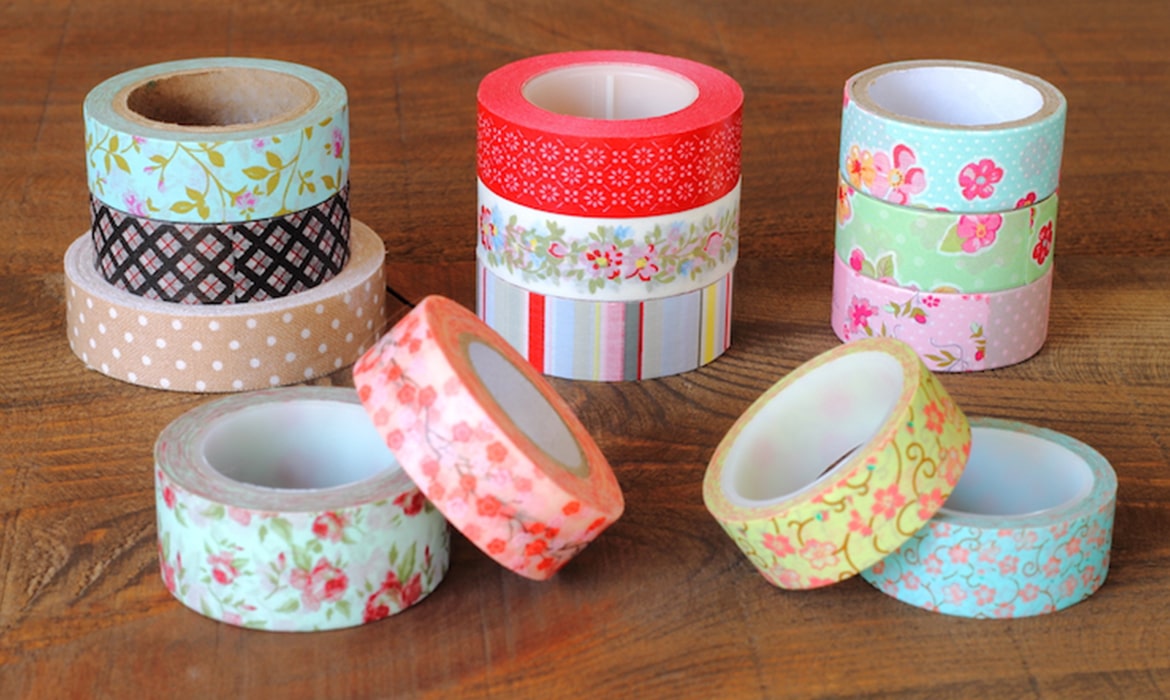 Mini Masking/Duct Adhesive Novelty Washi Tape Create/Decorate Great for Projects