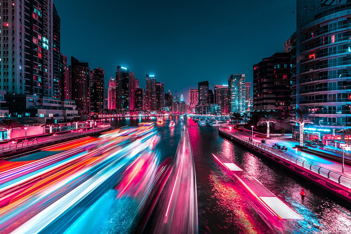 Streaking Cars Due to Long Exposure Photography