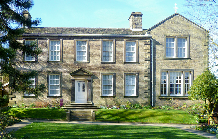 The Brontë Parsonage Museum in Haworth, Yorkshire, England.