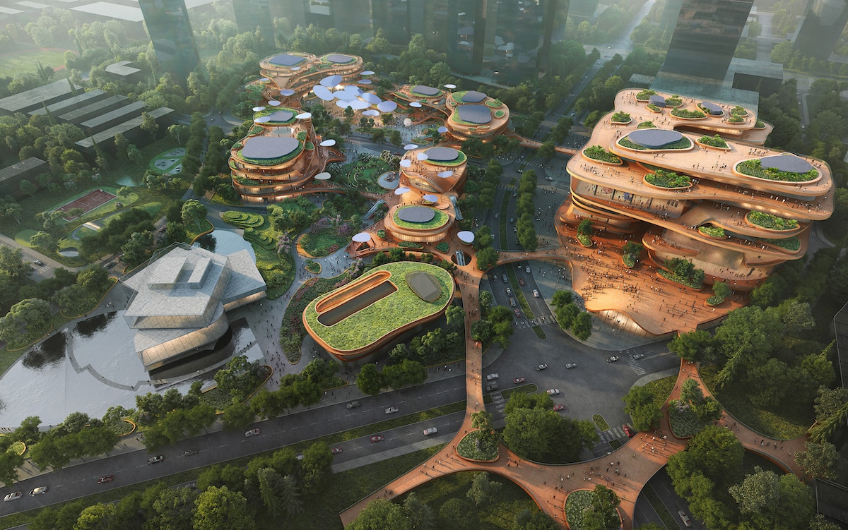 Aerial View of Shenzhen Terraces by MVRDV