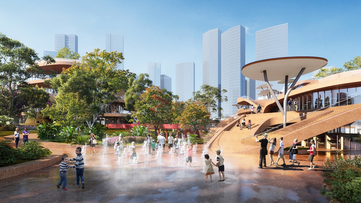 Exterior View of Shenzhen Terraces by MVRDV