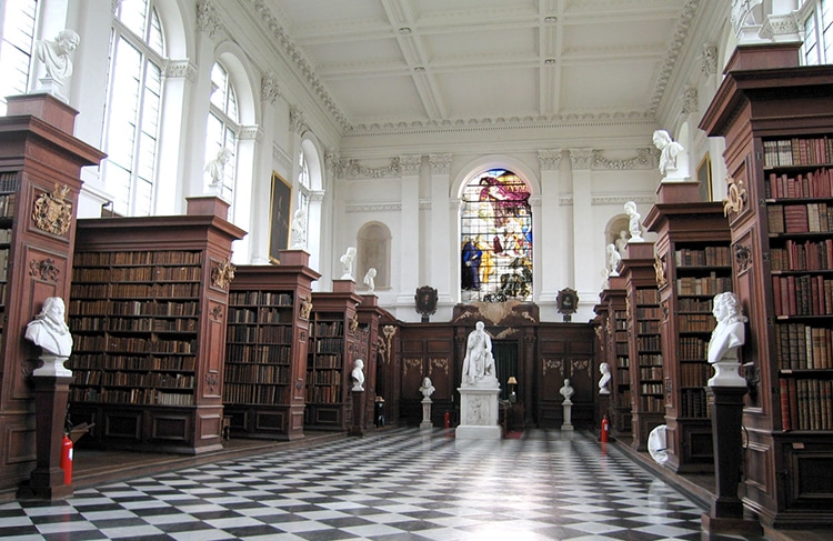 The Wren Library at Trinity College, Cambridge