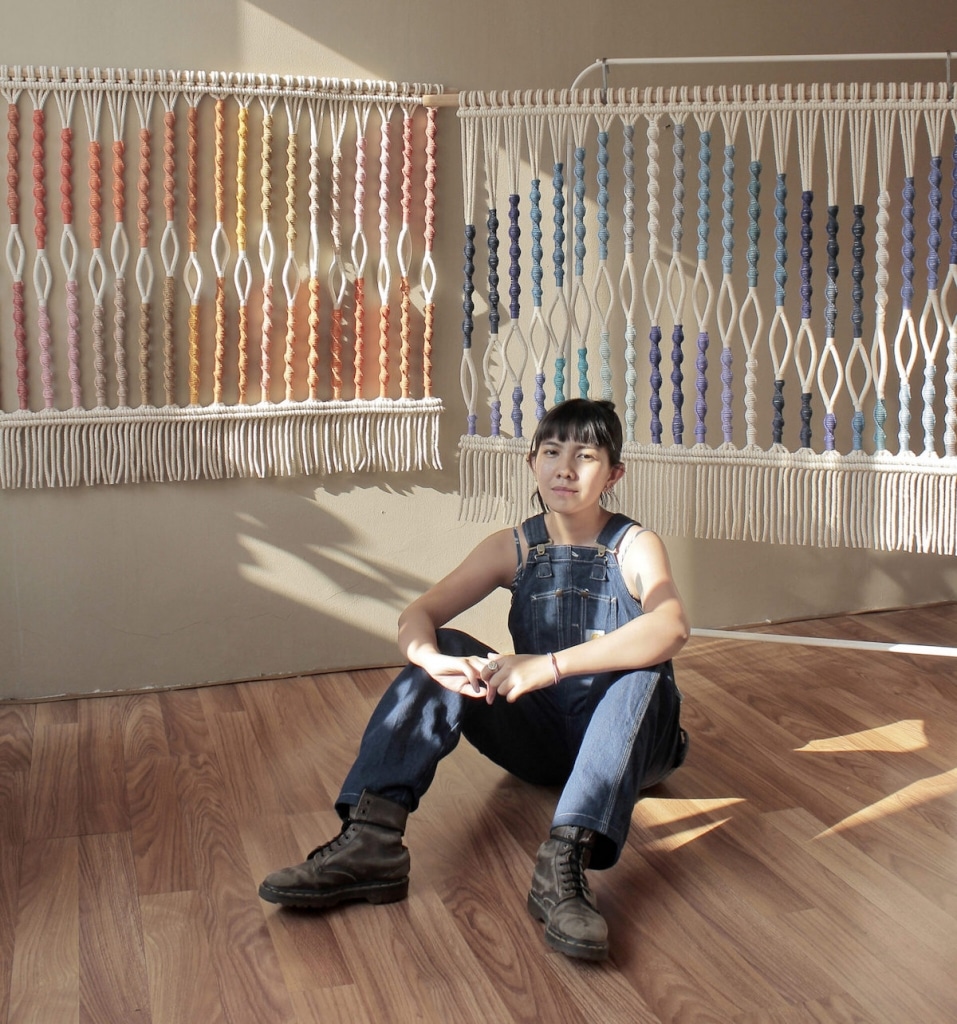 Rainbow Macramé Wall Hangings Dazzle With Intricate Knots Of All Kinds ...