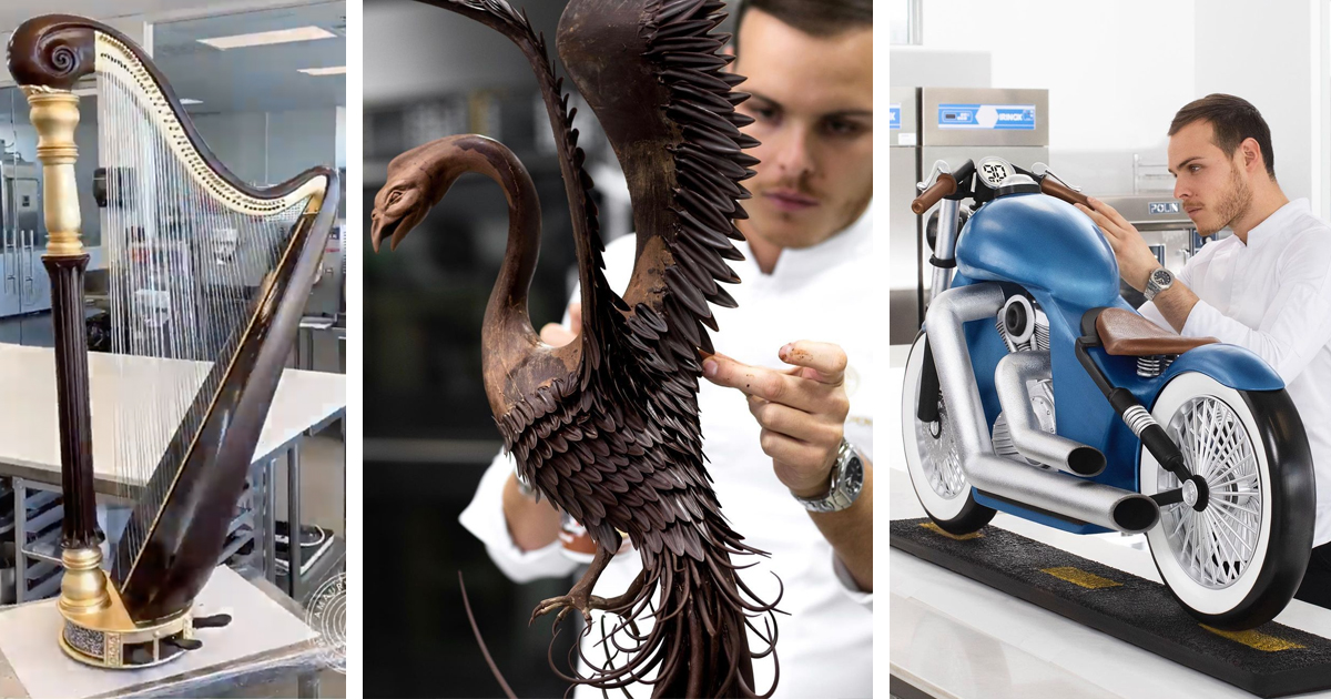 World-Renowned Pastry Chef Creates Extraordinary Chocolate Sculptures