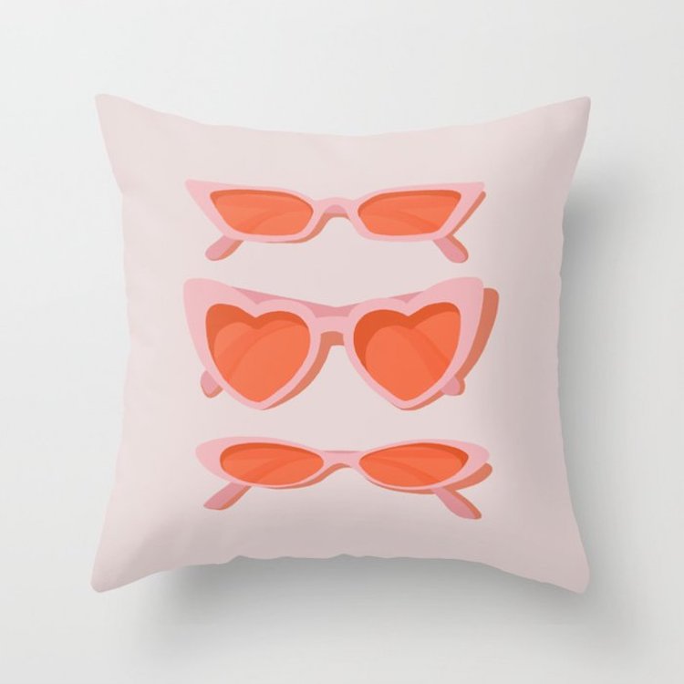 Heart Sunglasses Pillows