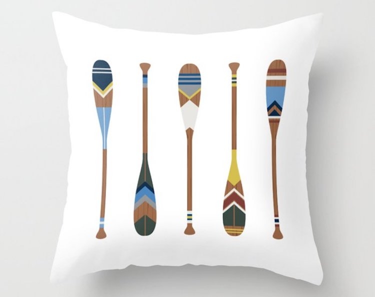 Canoe Oar Pillows