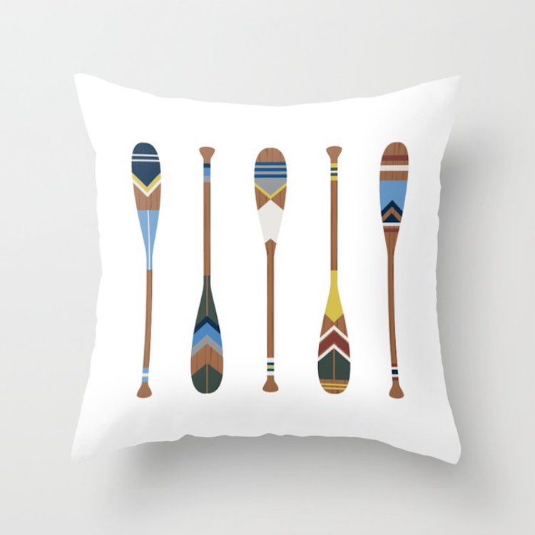 Canoe Oar Pillows