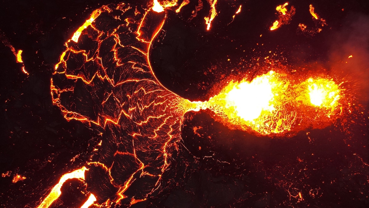 Close Up Photo of Lava