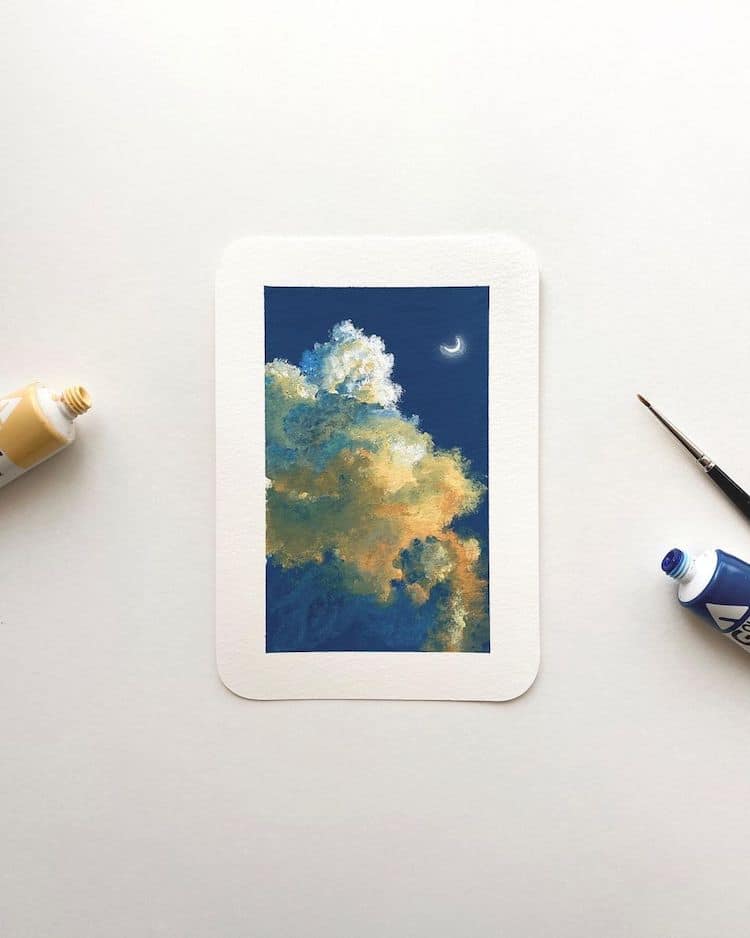 Cloudscape Paintings by Cathy Camille