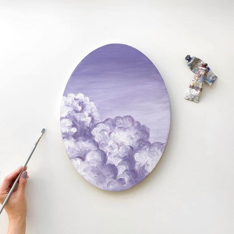 Cloudscape Paintings by Cathy Camille