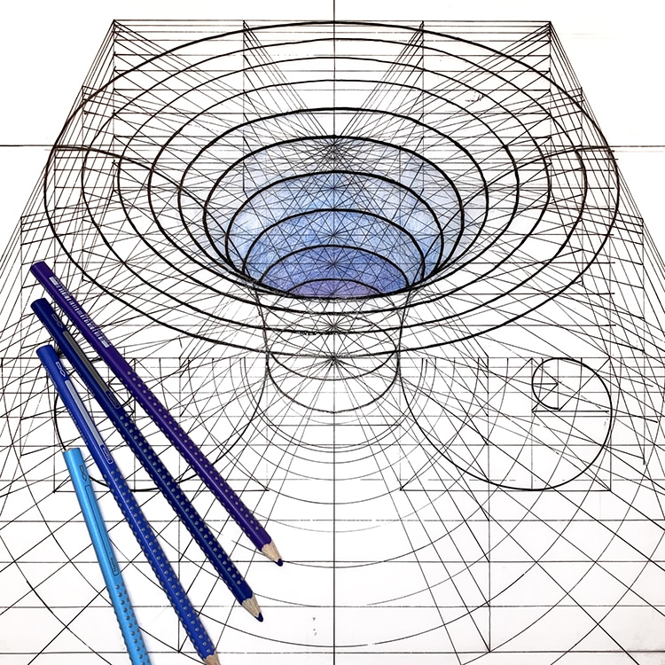 Coloring Book Art Inspired by the Golden Ratio