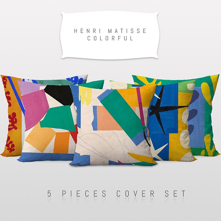 Henri Matisse Inspired Art PIllow Covers