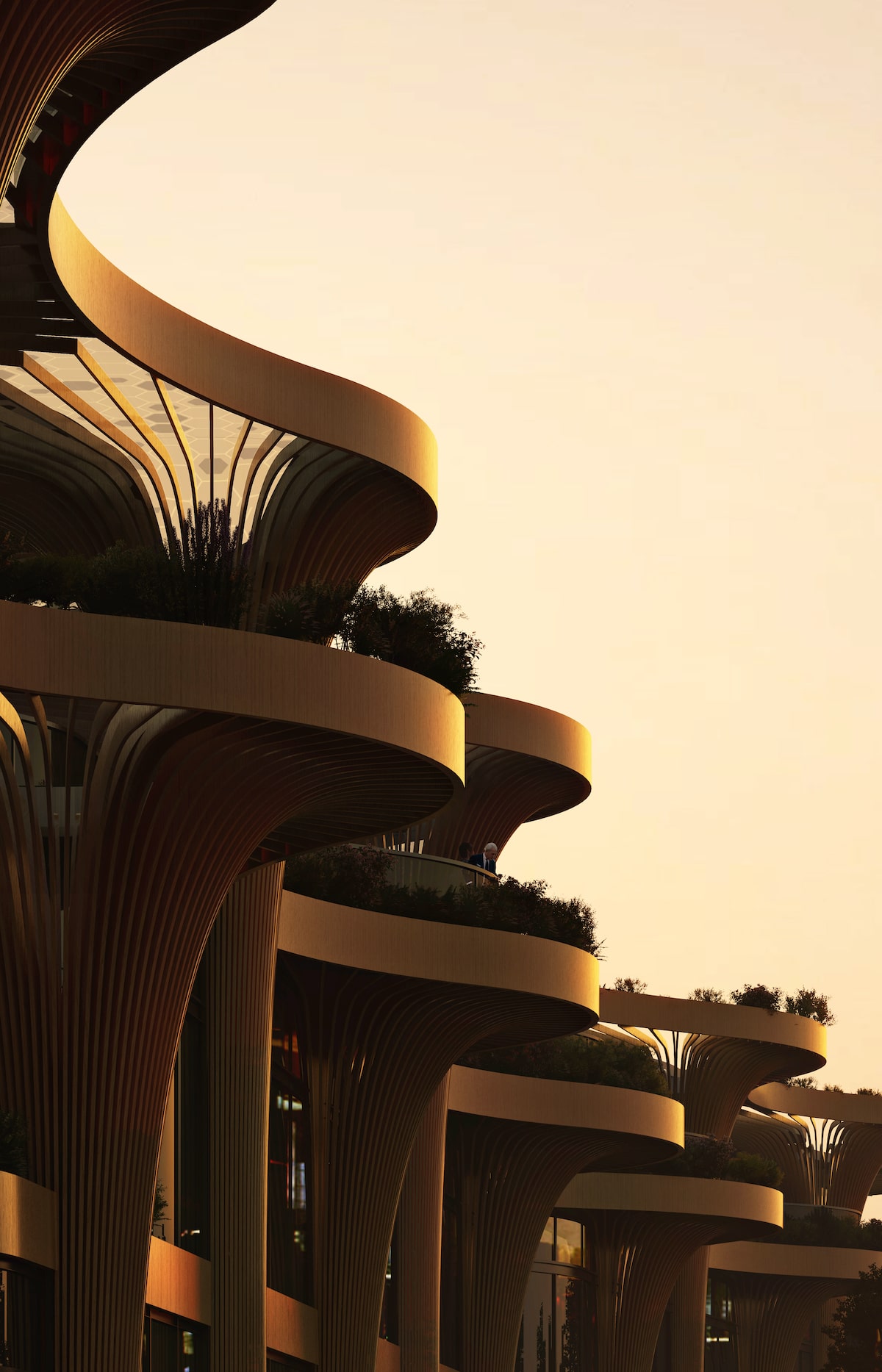 Solar Trees Marketplace par Koichi Takada Architects