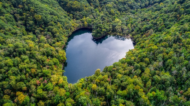 Lake Toyoni in Japan