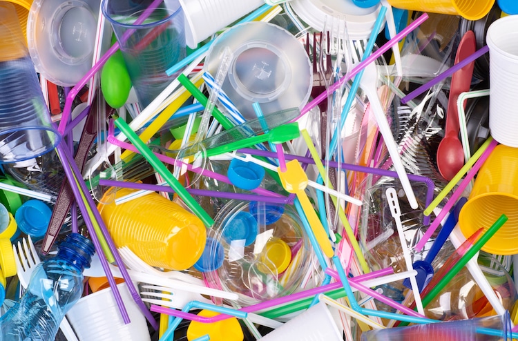 Pile of Single Use Plastics