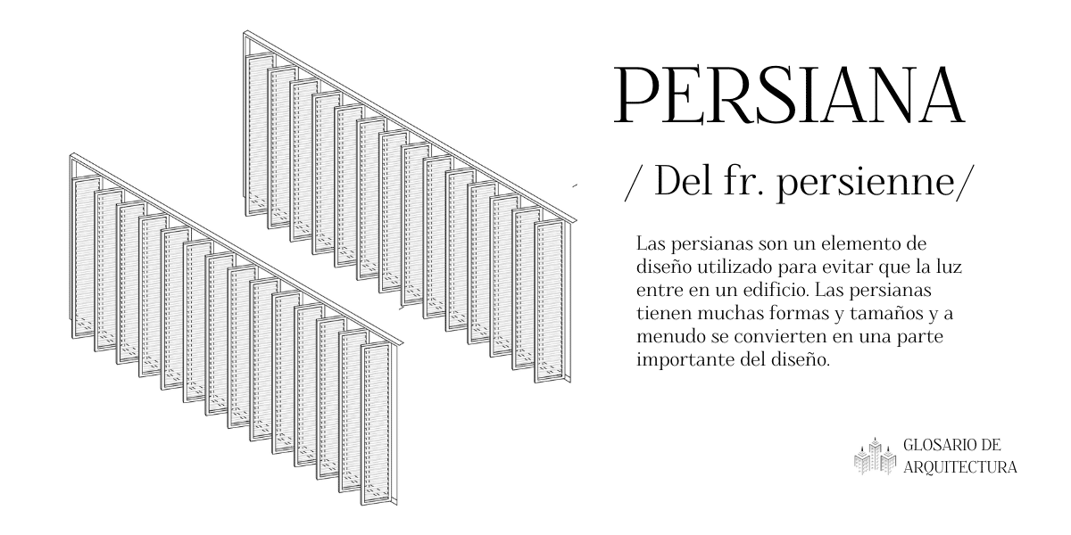 Definición de persiana