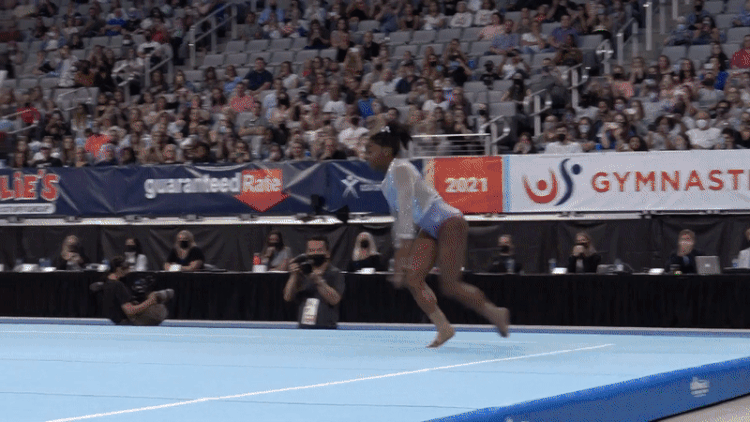Simone Biles U.S. Gymnastics Championships in Slow Motion