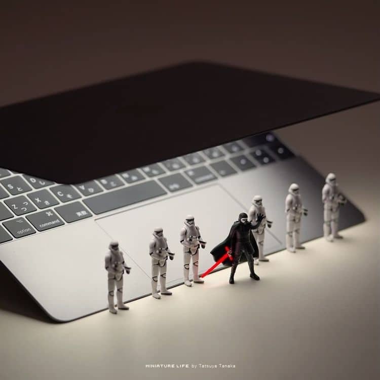 Miniature Star Wars Art by Tatsuya Tanaka