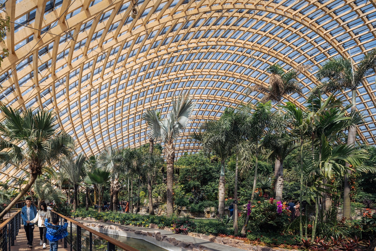 Interior Shot of Taiyuan Botanical Garden by Delugan Meissl Associated Architects