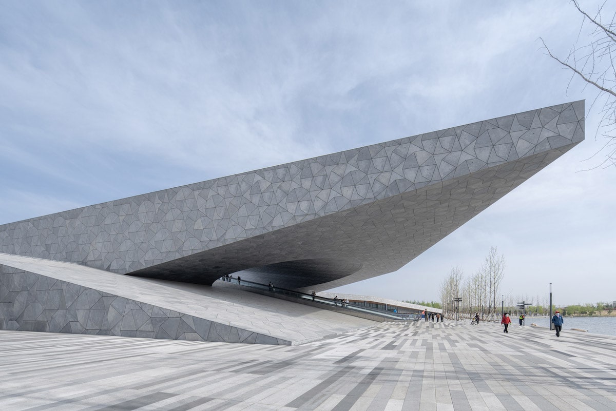 Exterior Shot of Taiyuan Botanical Garden by Delugan Meissl Associated Architects