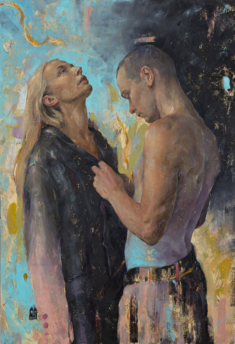 Contemporary Oil Portrait Painting by Tania Rivilis