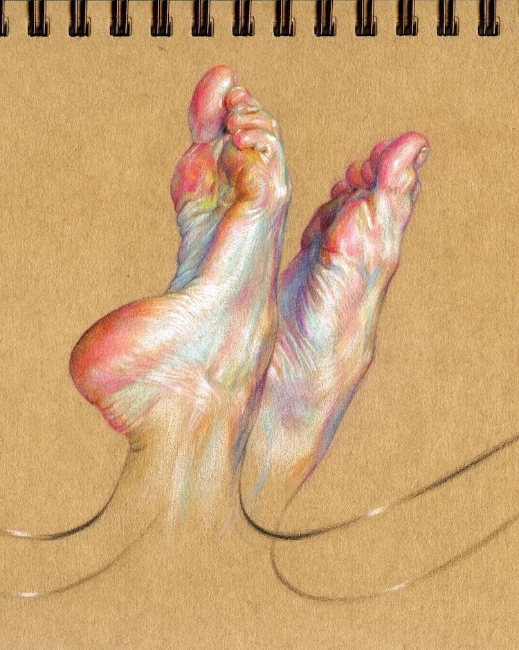 dibujos de pies por Wanjin GIM