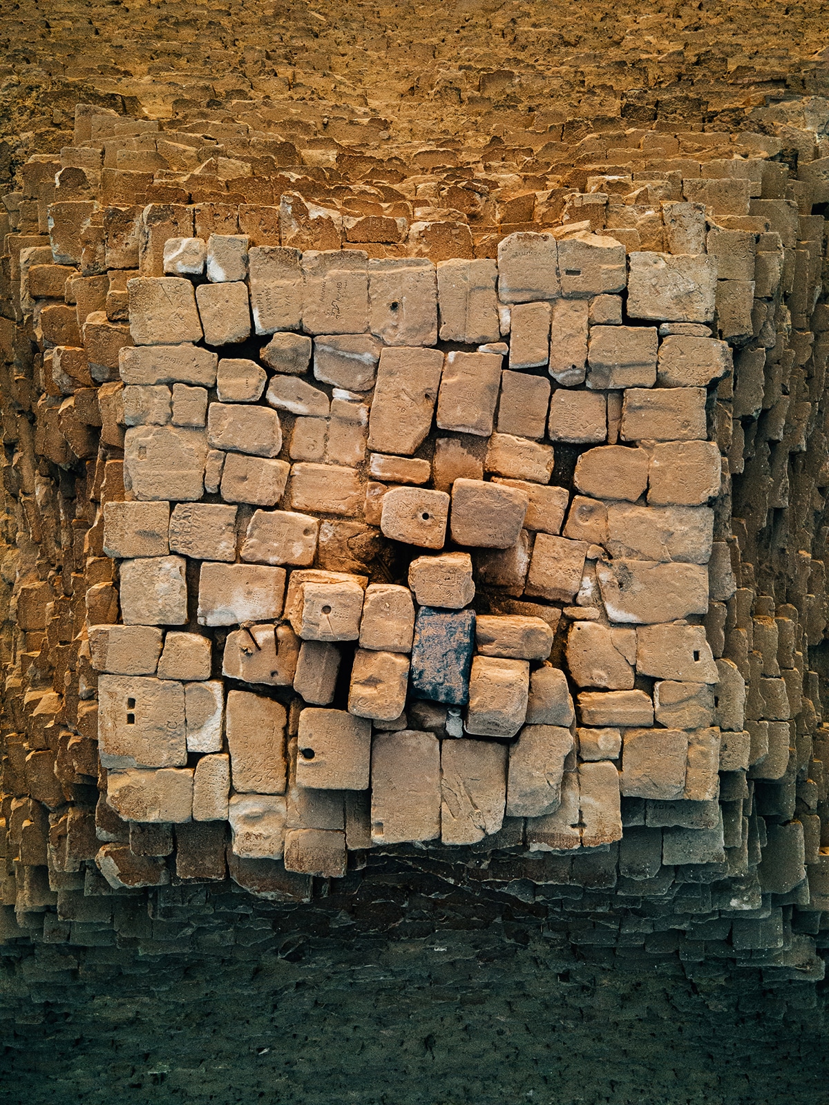 Images de drones d'Alexander Ladanivskyy des pyramides de Gizeh, Egypte