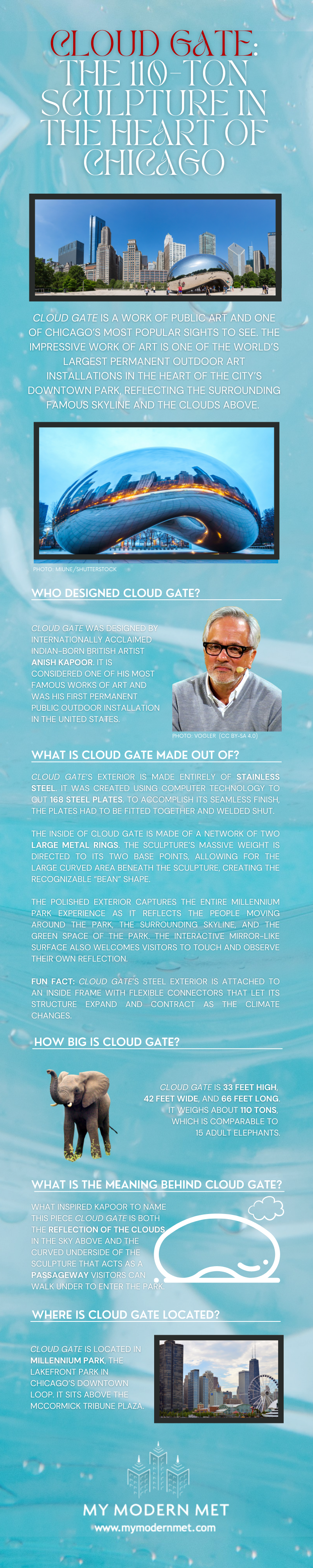 Cloud Gate Infographic