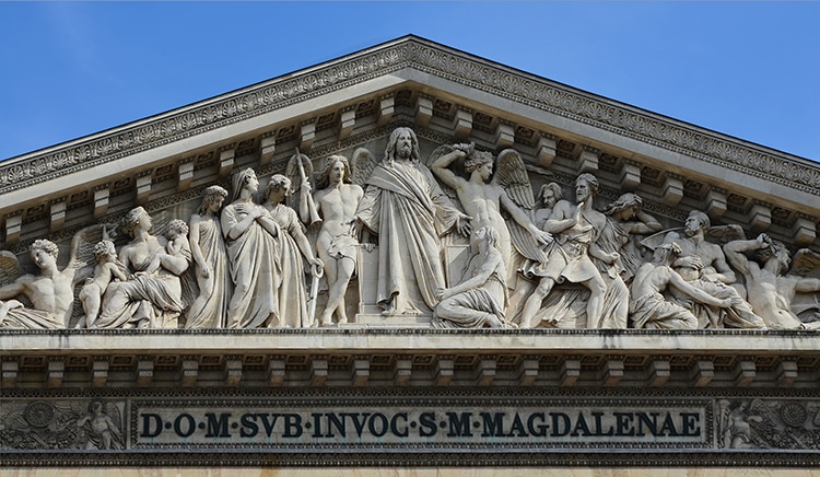 Pediment of La Madeleine 