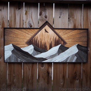 Artist Celebrates The Beauty Of Nature With Striking Reclaimed Wood Art