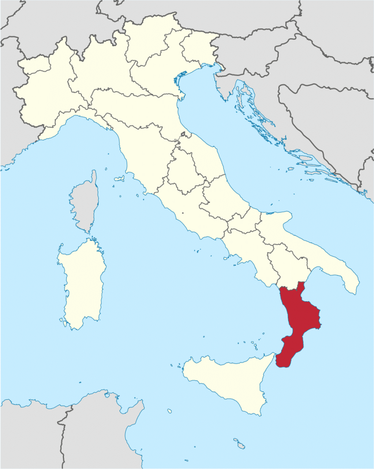 Calabria Italy Map