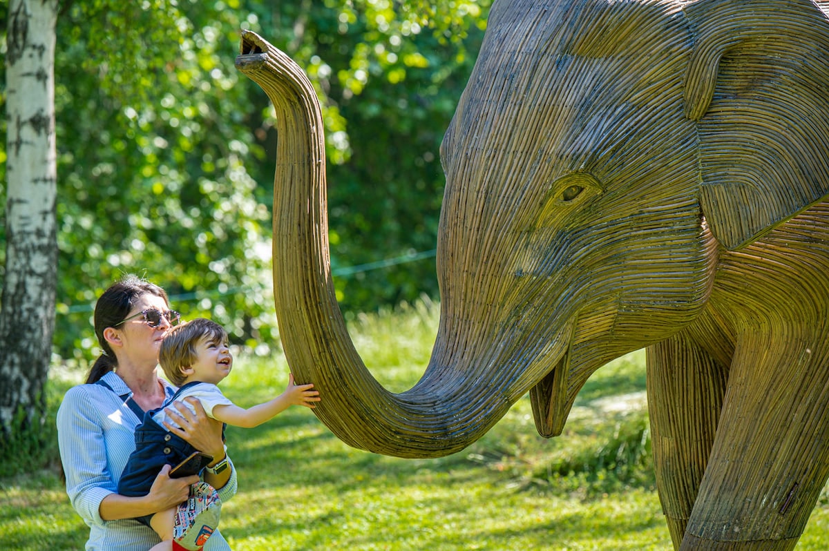 Lantana Elephant Sculpture Herd Migration