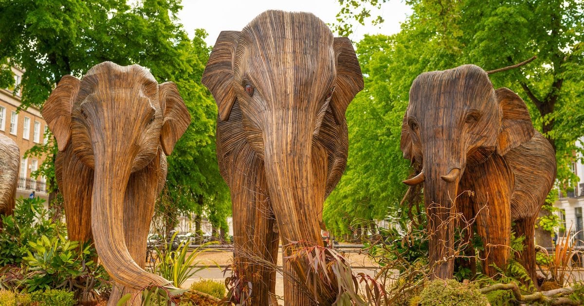 Lantana Elephant Sculptures Take Over London in a Global Migration